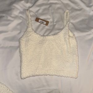 SKIMS Cozy Collection Crop top